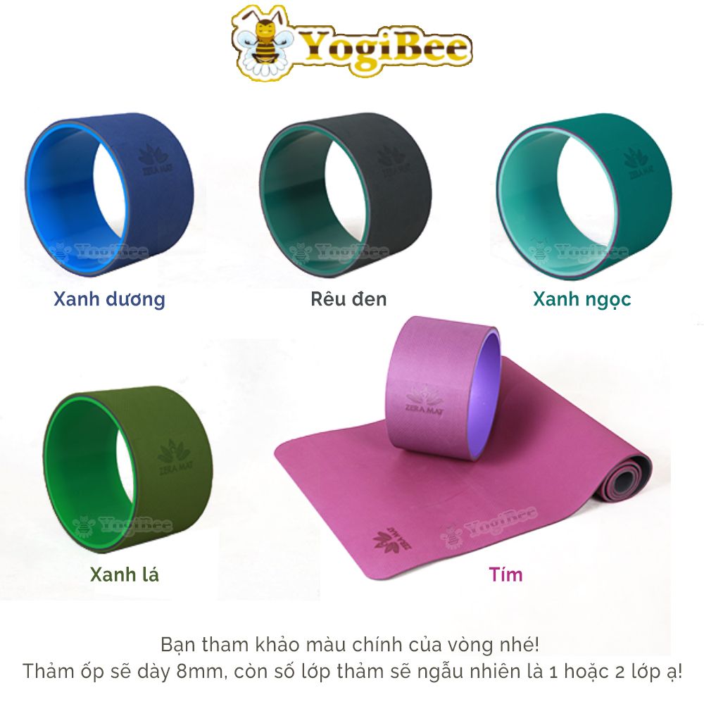 cac-mau-vong-1YB Vòng Tập Yoga Zera Mat Bản Rộng 16-20 cm