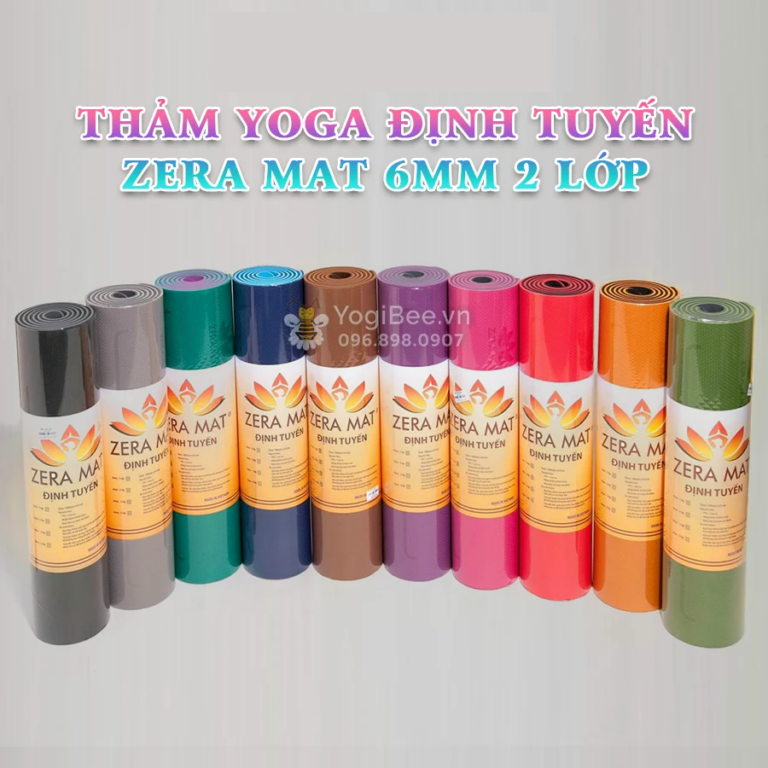 Thảm Yoga Zera Mat TPE 6mm 2 Lớp Định Tuyến