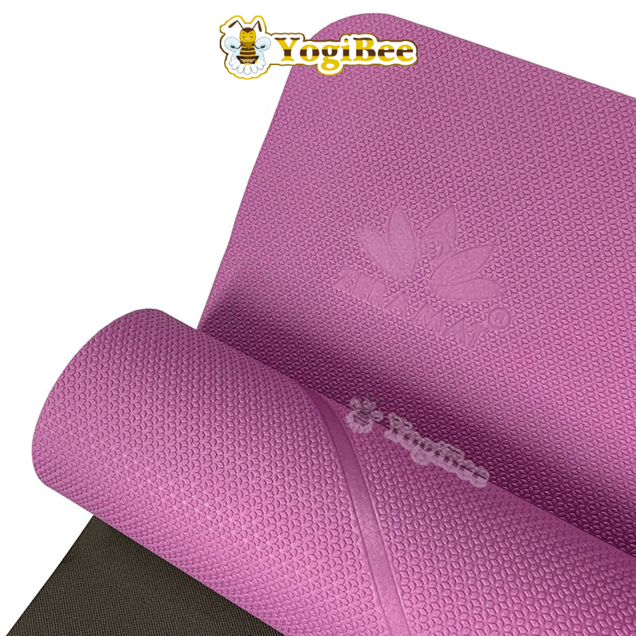 Thảm Zera mat định tuyến 2 lớp màu tím Thảm Yoga Zera Mat 8mm 2 Lớp Định Tuyến