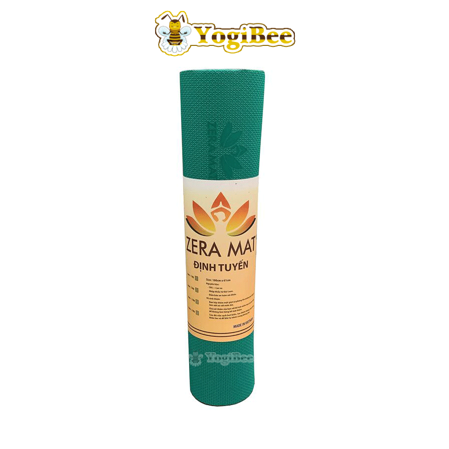Thảm Zera mat phân loại màu xanh ngọc Thảm Yoga Zera Mat 8mm 2 Lớp Định Tuyến