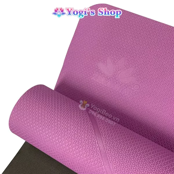 Thảm Yoga Định Tuyến Zera Mat 8mm 2 lớp Tím